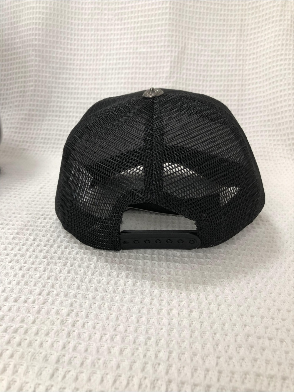 Chrome Hearts Black Trucker Hat White Embroidered Logo - Picture 7 of 12